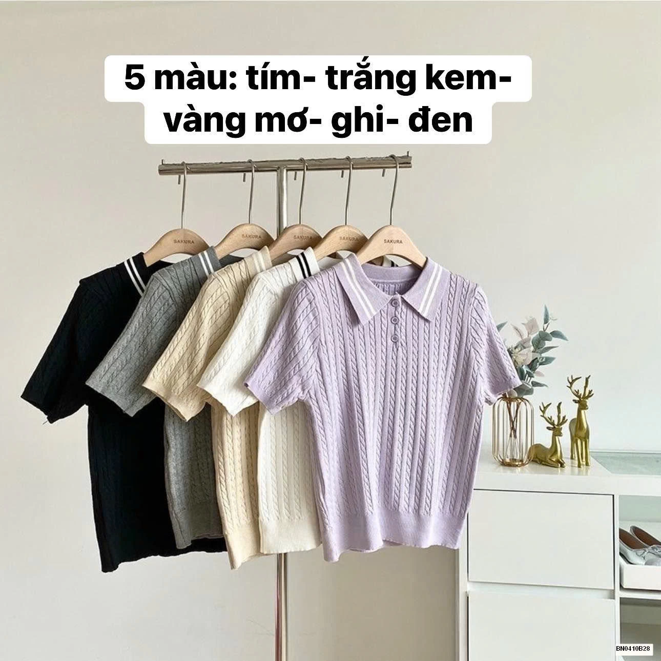 ÁO POLO LEN NGẮN TAY