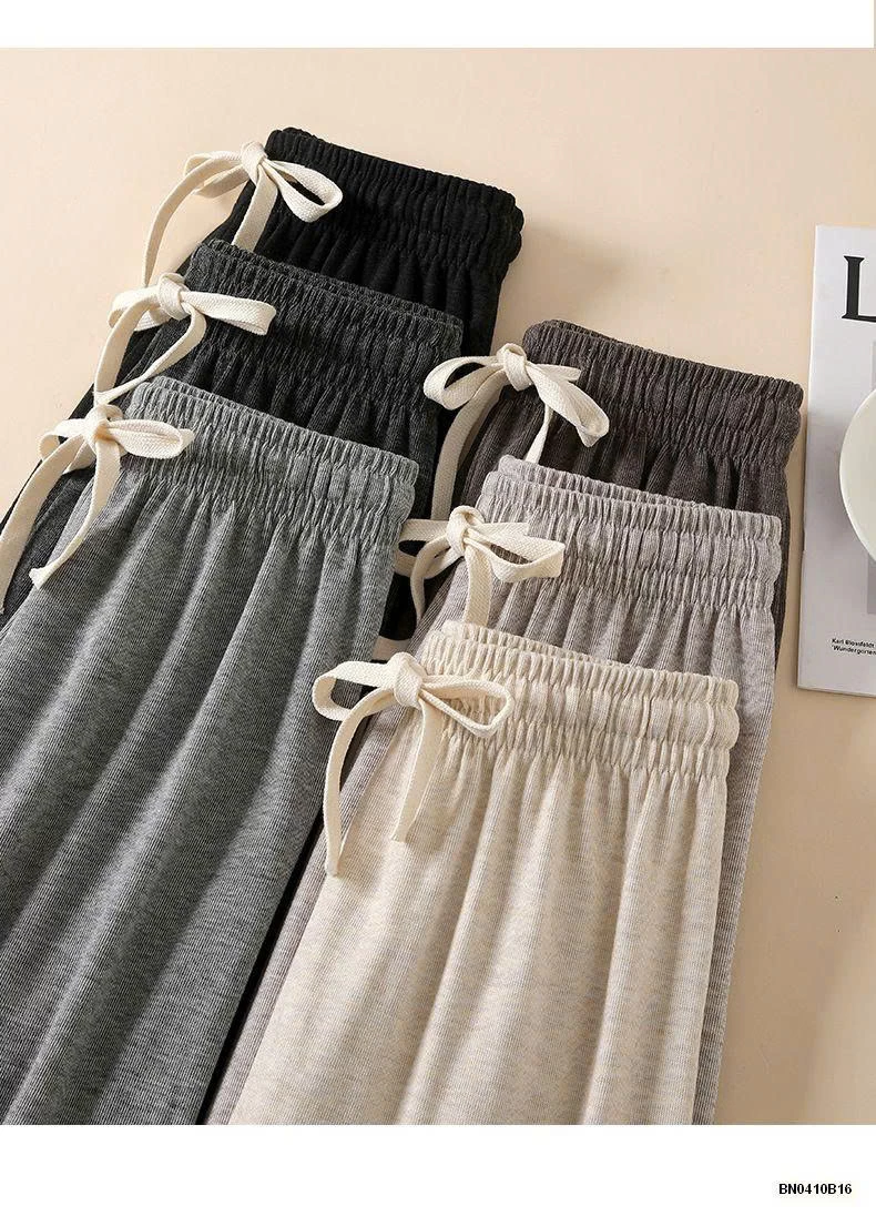 QUẦN COTTON ỐNG RỘNG