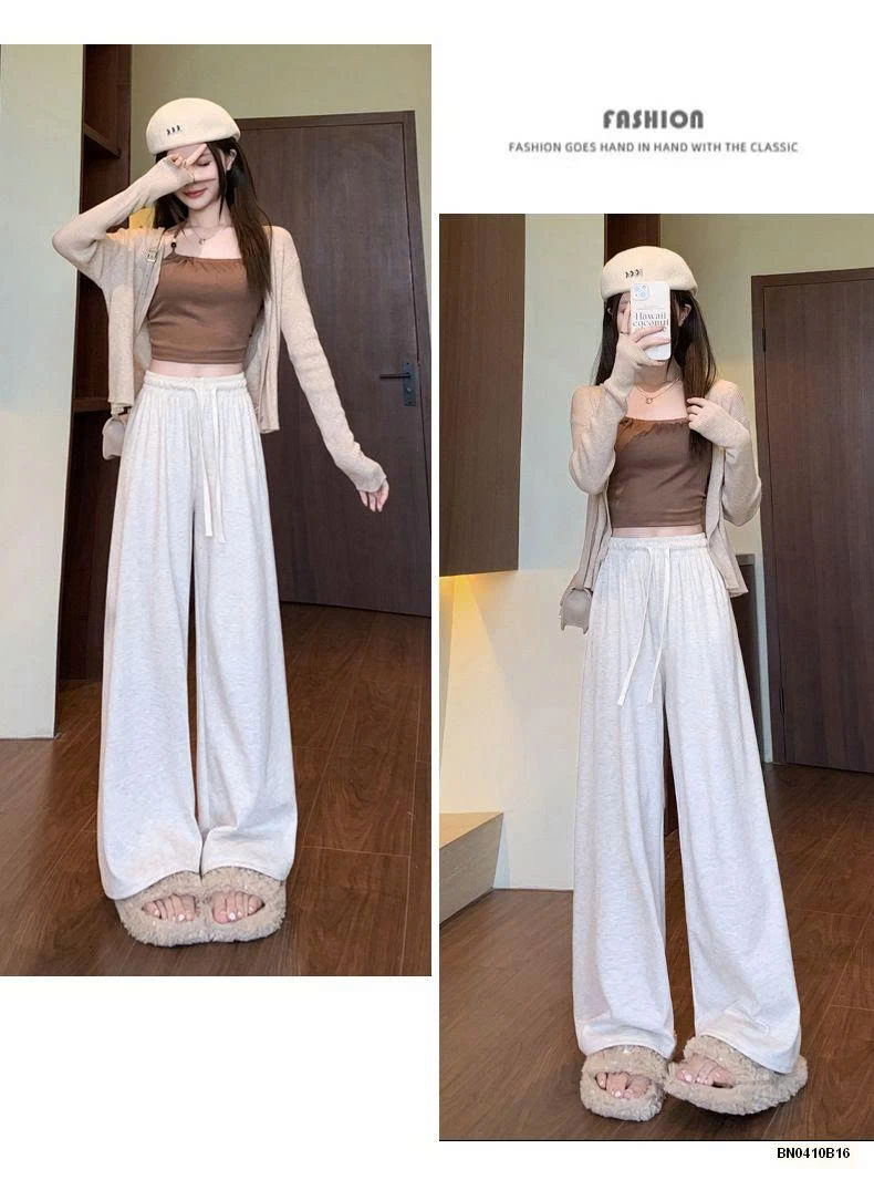 QUẦN COTTON ỐNG RỘNG