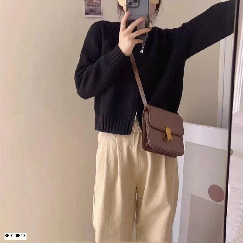 ÁO LEN KÉO KHÓA TRƠN MÀU