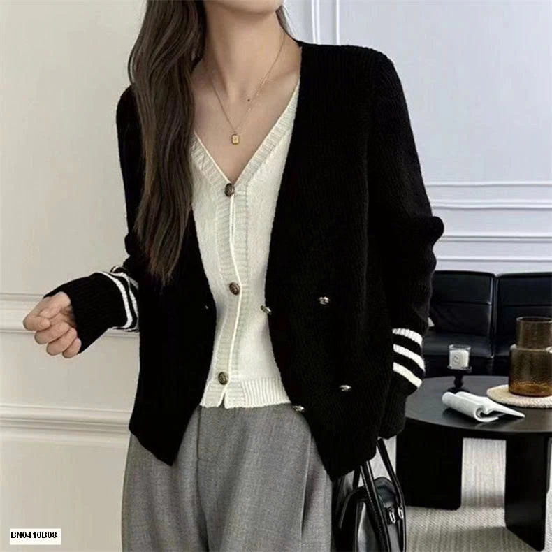 ÁO CARDIGAN LEN GIẢ 2 MẢNH