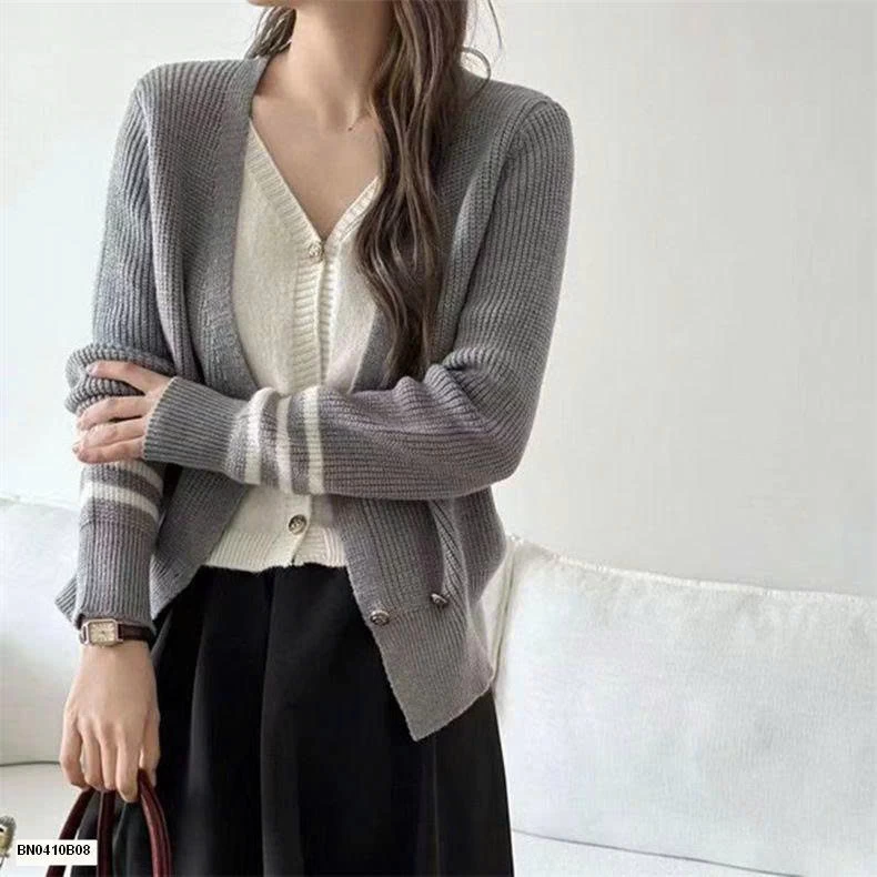 ÁO CARDIGAN LEN GIẢ 2 MẢNH