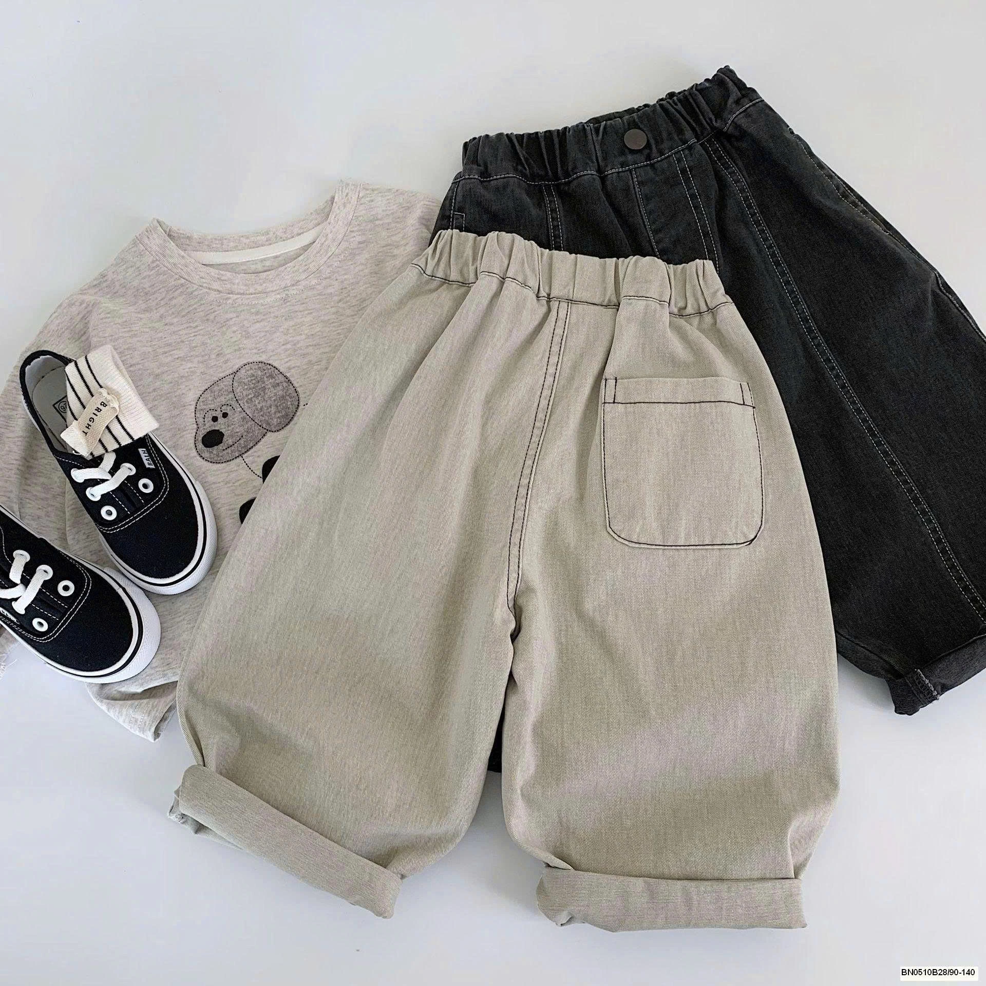 QUẦN CHỈ NỔI CẠP CHUN DÁNG RỘNG