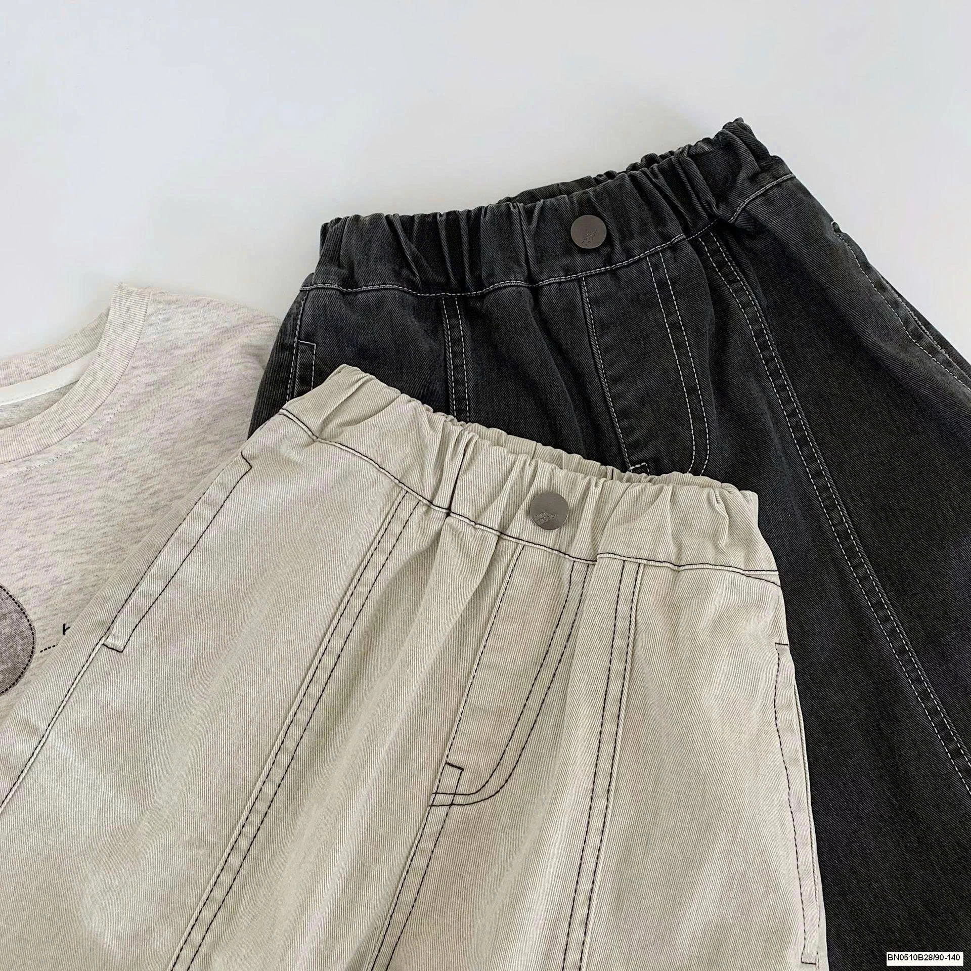 QUẦN CHỈ NỔI CẠP CHUN DÁNG RỘNG