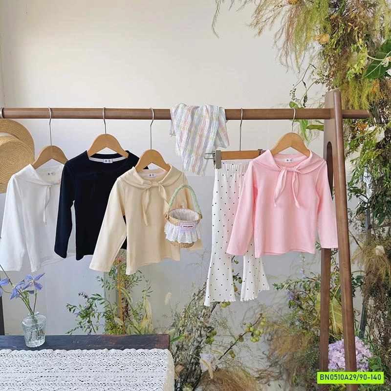 ÁO THUN CỔ GIẢ KHĂN BUỘC