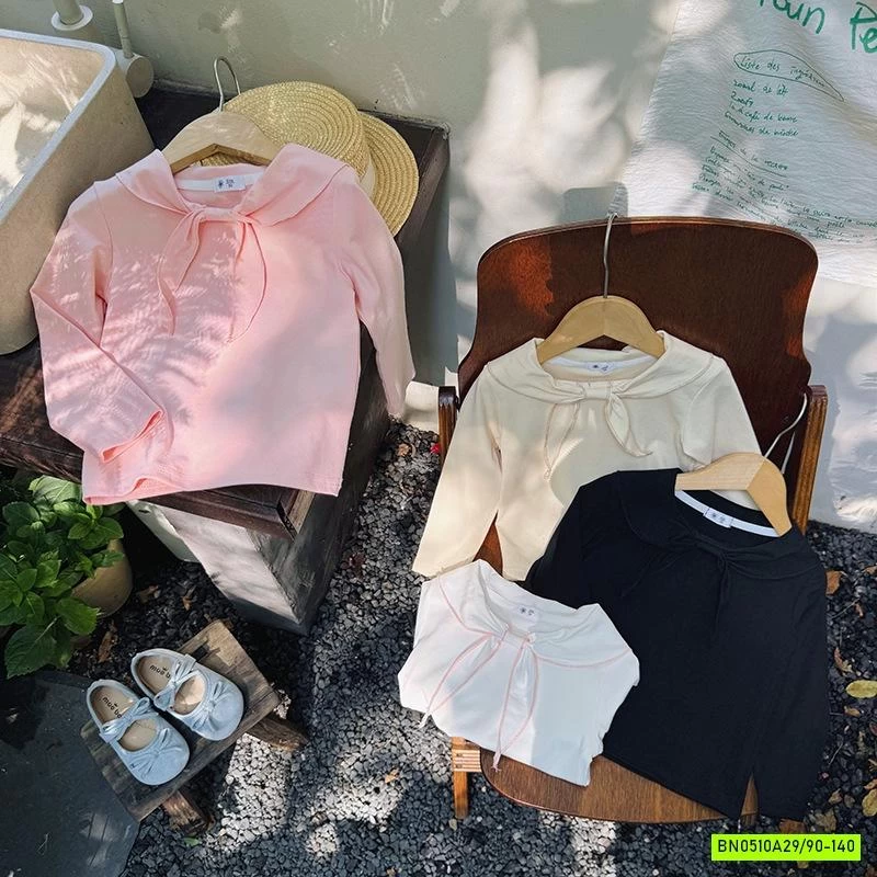 ÁO THUN CỔ GIẢ KHĂN BUỘC