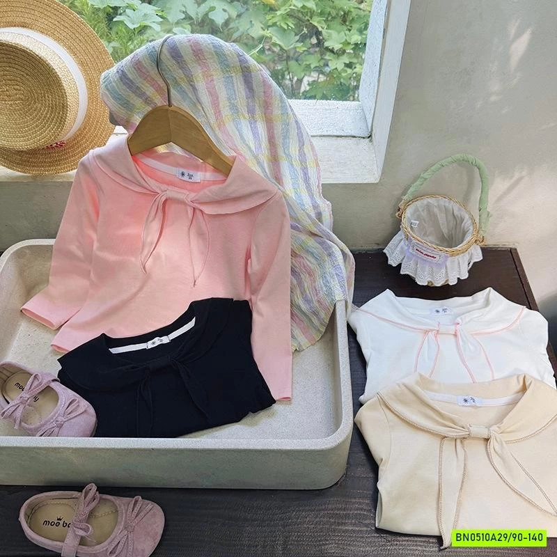 ÁO THUN CỔ GIẢ KHĂN BUỘC