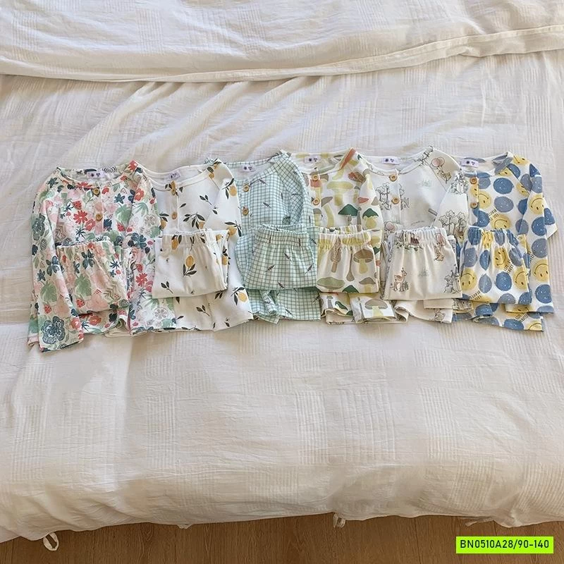 BỘ COTTON HỌA TIẾT MÙA THU.