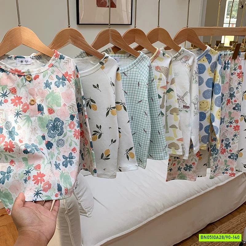 BỘ COTTON HỌA TIẾT MÙA THU.