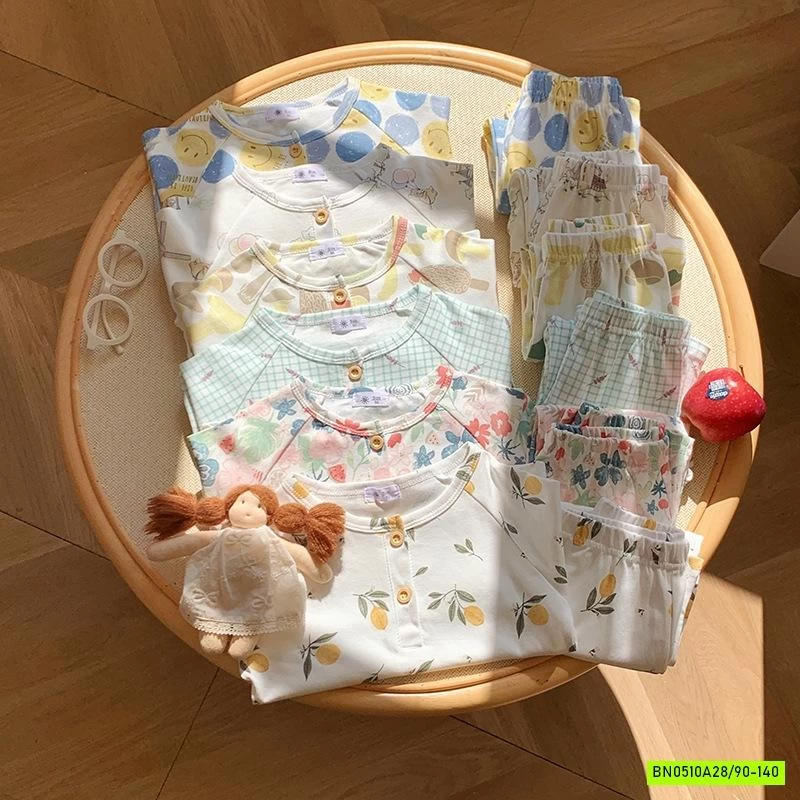 BỘ COTTON HỌA TIẾT MÙA THU.