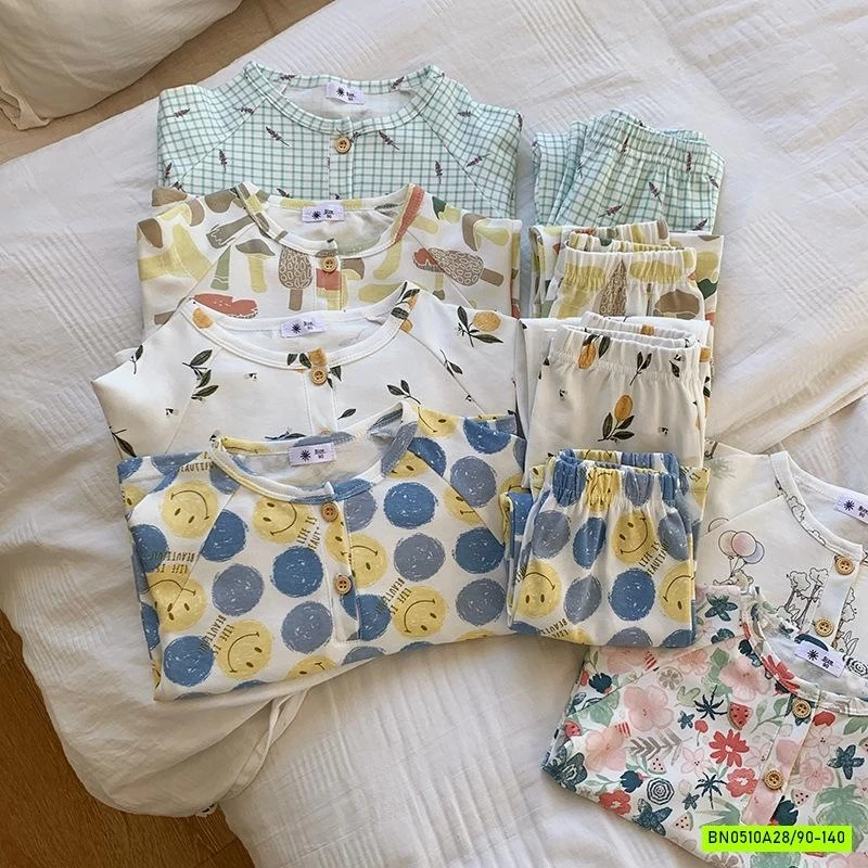 BỘ COTTON HỌA TIẾT MÙA THU.