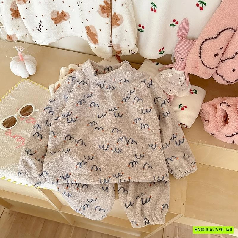 BỘ LÔNG CỪU CỔ TRÒN HỌA TIẾT