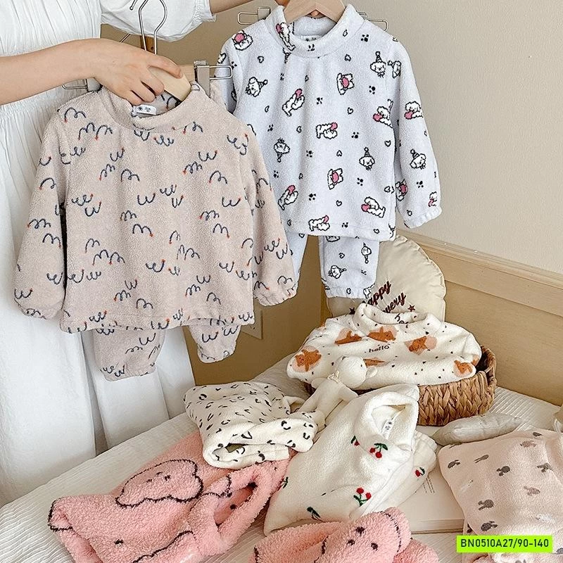 BỘ LÔNG CỪU CỔ TRÒN HỌA TIẾT