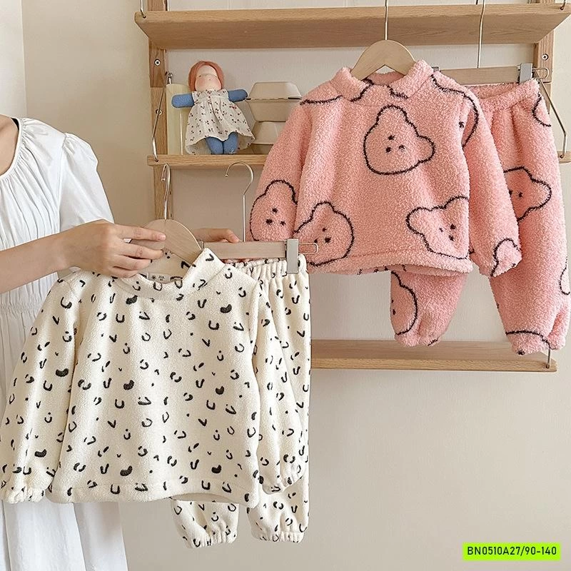 BỘ LÔNG CỪU CỔ TRÒN HỌA TIẾT