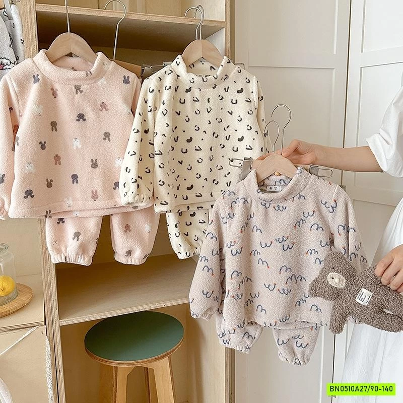 BỘ LÔNG CỪU CỔ TRÒN HỌA TIẾT