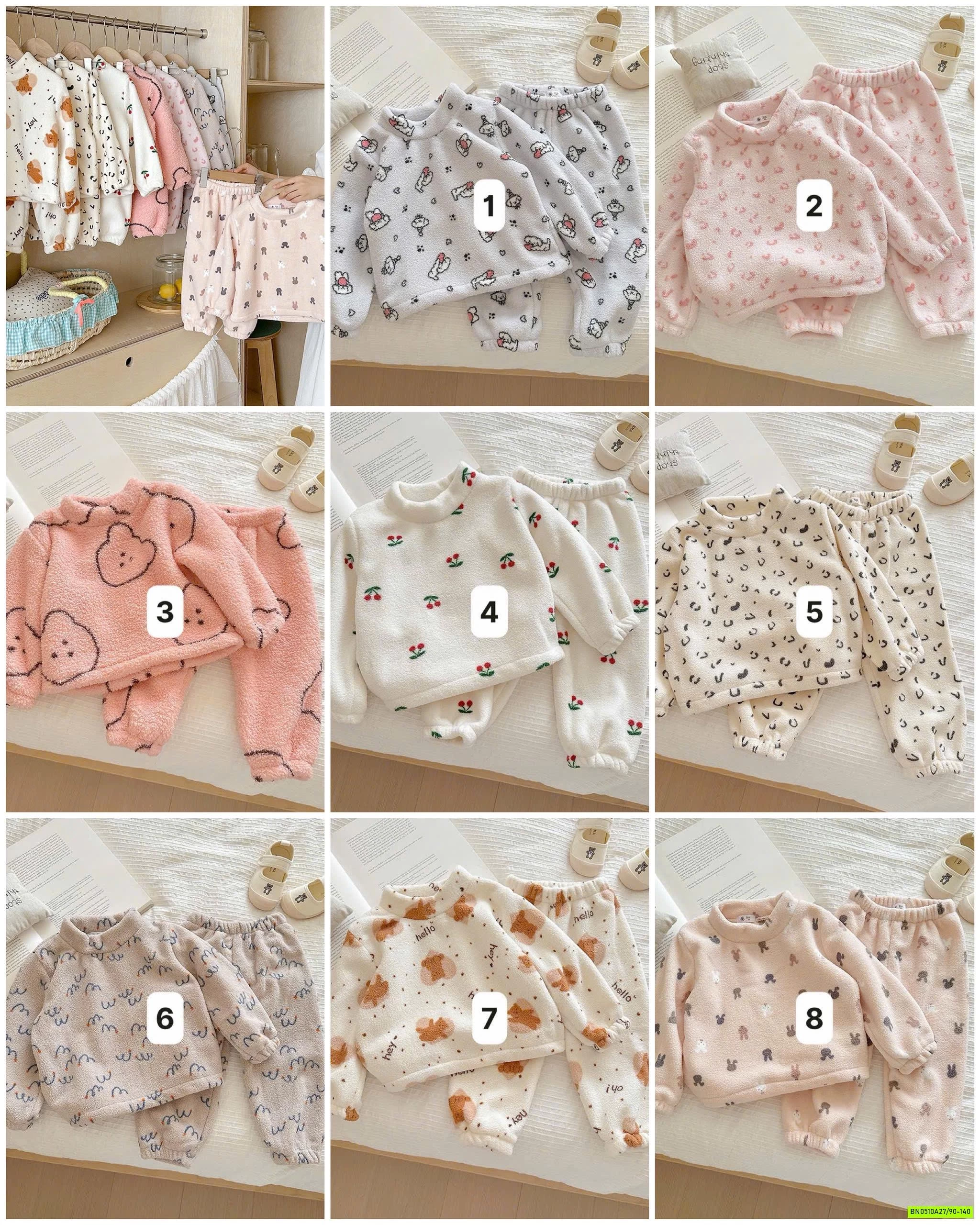 BỘ LÔNG CỪU CỔ TRÒN HỌA TIẾT