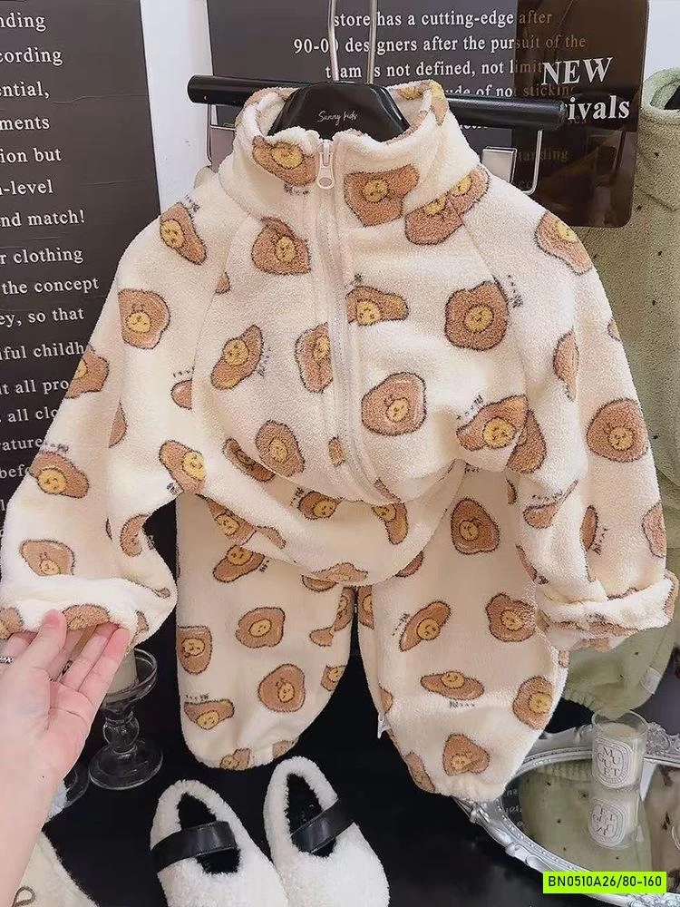 BỘ LÔNG ÁO KHOÁC HỌA TIẾT