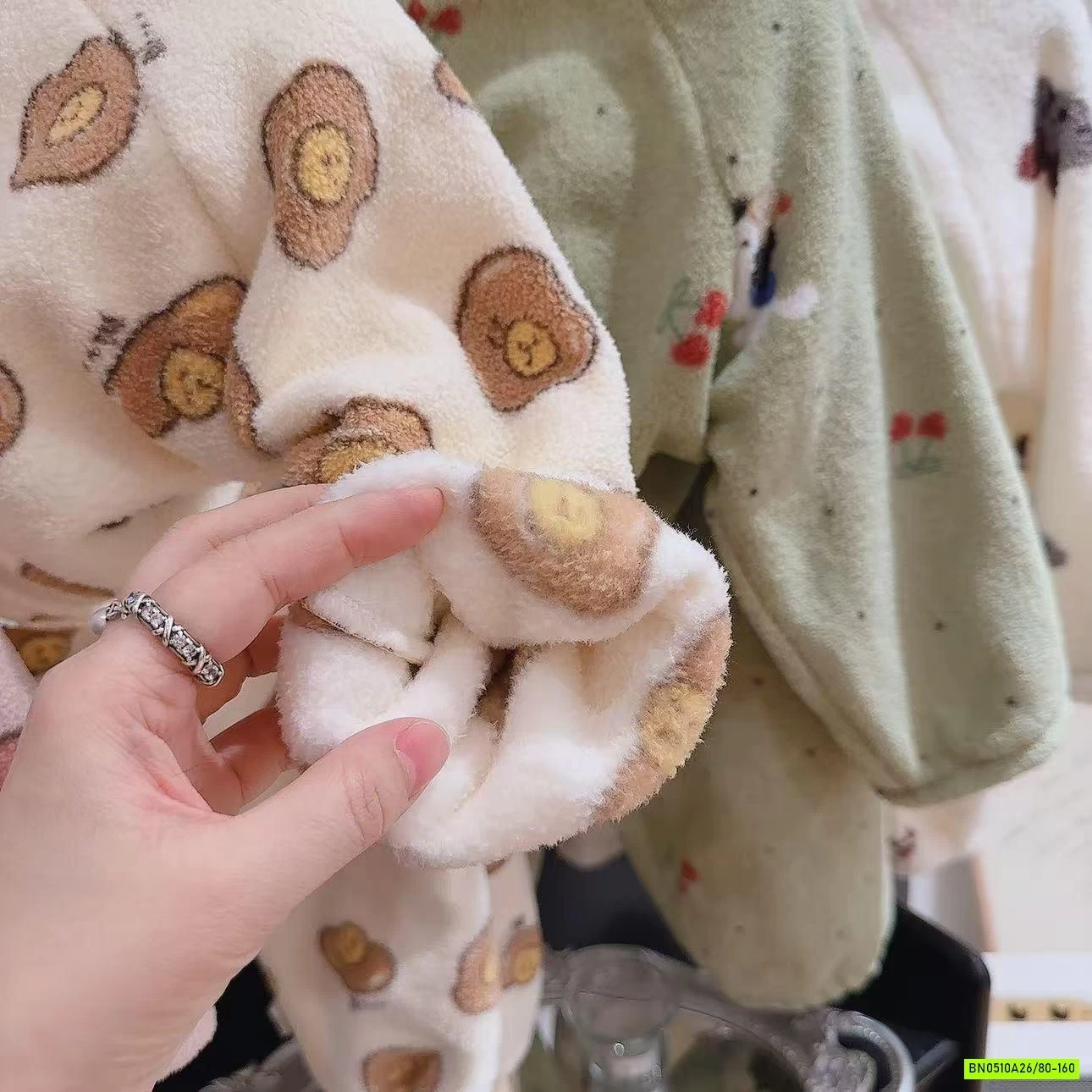 BỘ LÔNG ÁO KHOÁC HỌA TIẾT