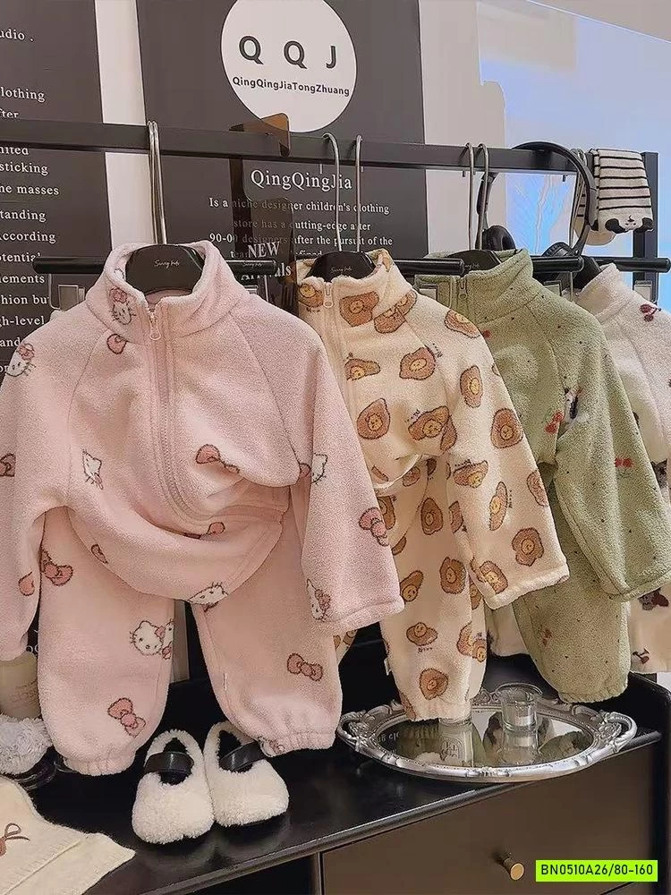 BỘ LÔNG ÁO KHOÁC HỌA TIẾT