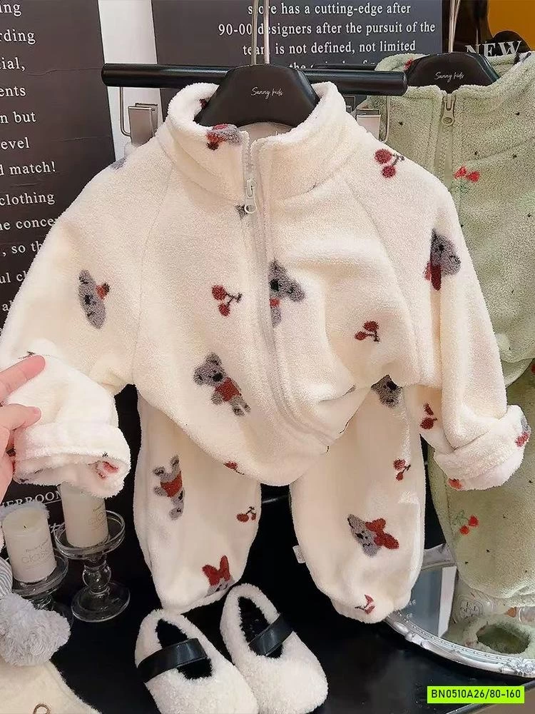 BỘ LÔNG ÁO KHOÁC HỌA TIẾT