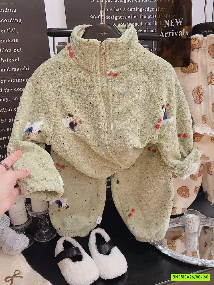 BỘ LÔNG ÁO KHOÁC HỌA TIẾT