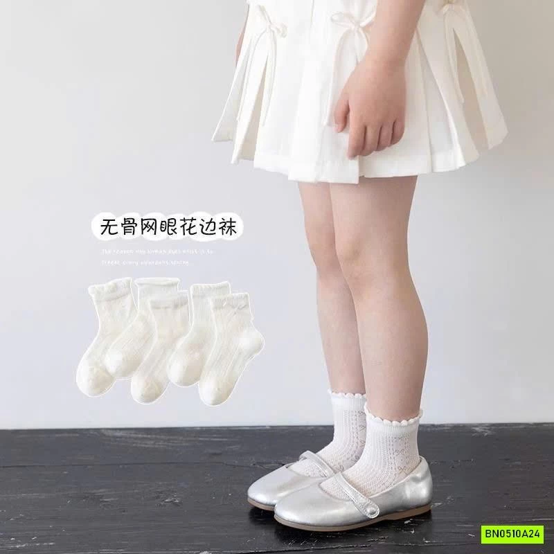 SET 5 ĐÔI TẤT LƯỚI BÉ GÁI