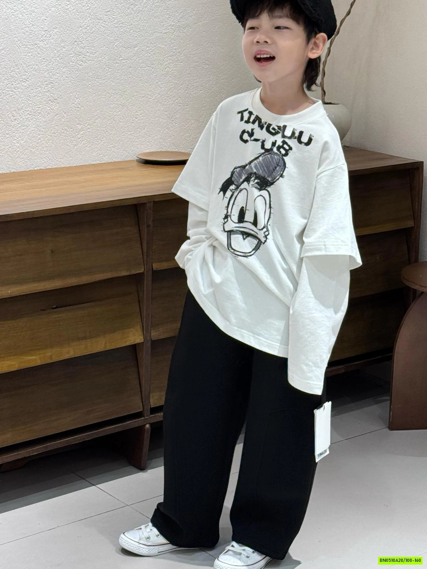 ÁO THUN VỊT DONAL GIẢ 2 LỚP