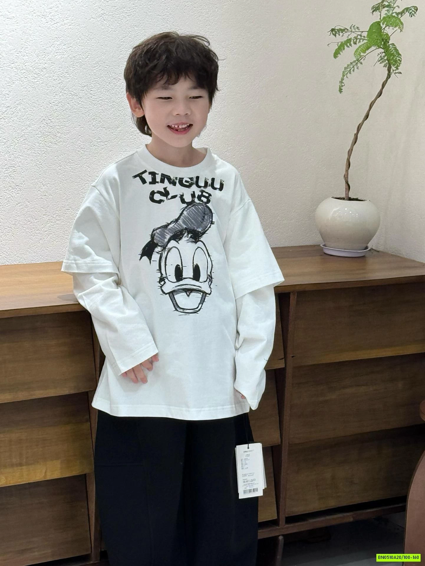 ÁO THUN VỊT DONAL GIẢ 2 LỚP