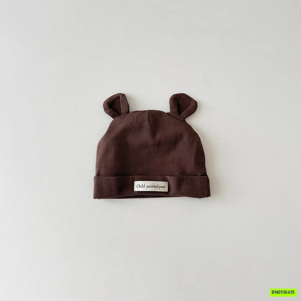 MŨ COTTON TAI GẤU