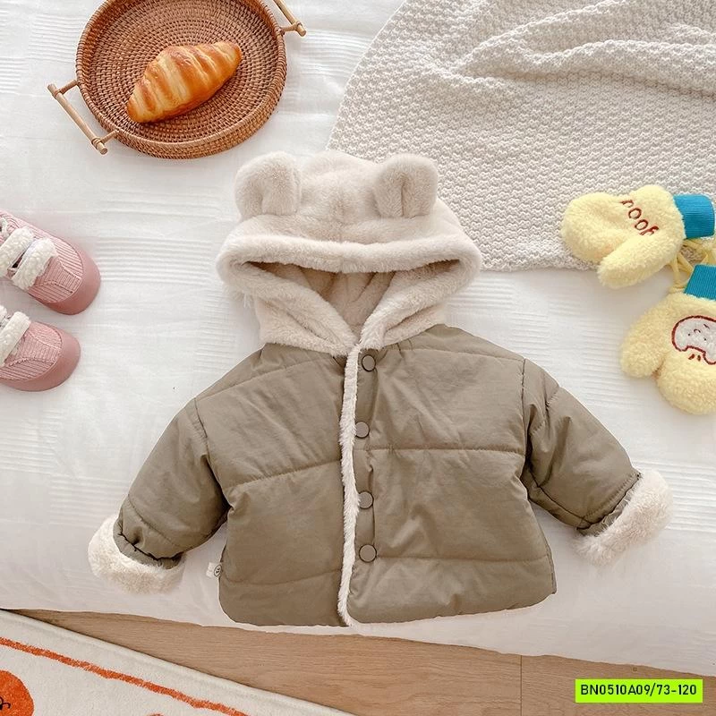 KHOÁC PHAO MŨ NỈ LÓT LÔNG