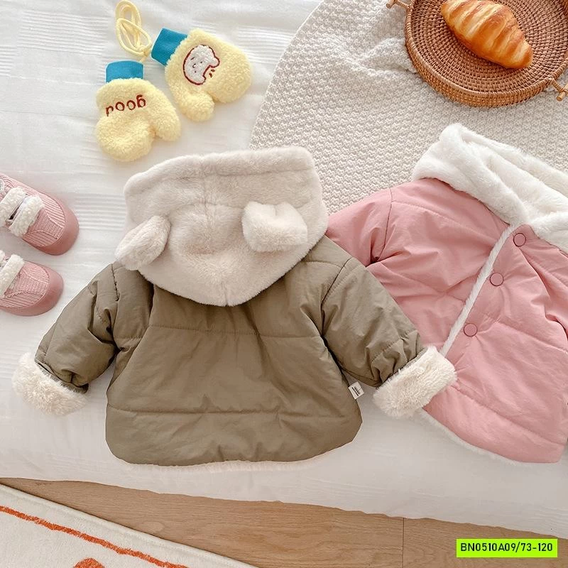 KHOÁC PHAO MŨ NỈ LÓT LÔNG