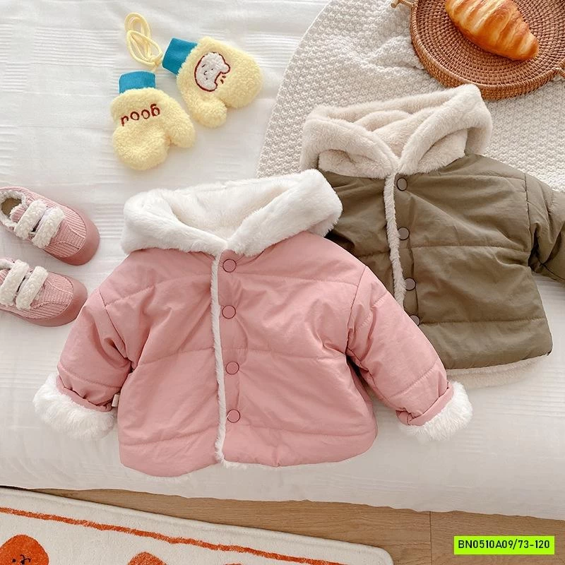 KHOÁC PHAO MŨ NỈ LÓT LÔNG