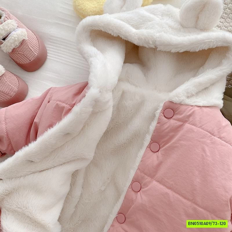 KHOÁC PHAO MŨ NỈ LÓT LÔNG