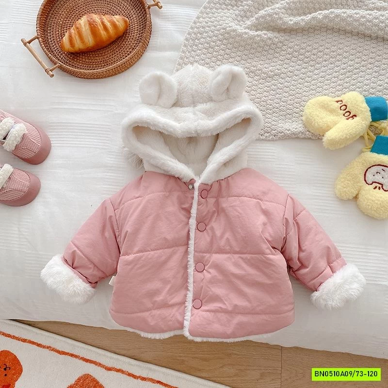 KHOÁC PHAO MŨ NỈ LÓT LÔNG