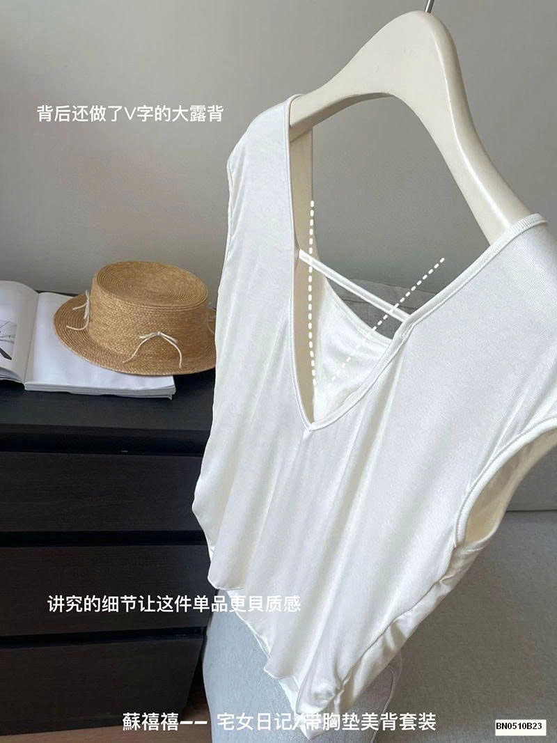 BỘ NGỦ COTTON MỀM CỘC TAY