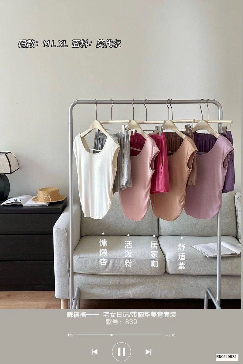 BỘ NGỦ COTTON MỀM CỘC TAY