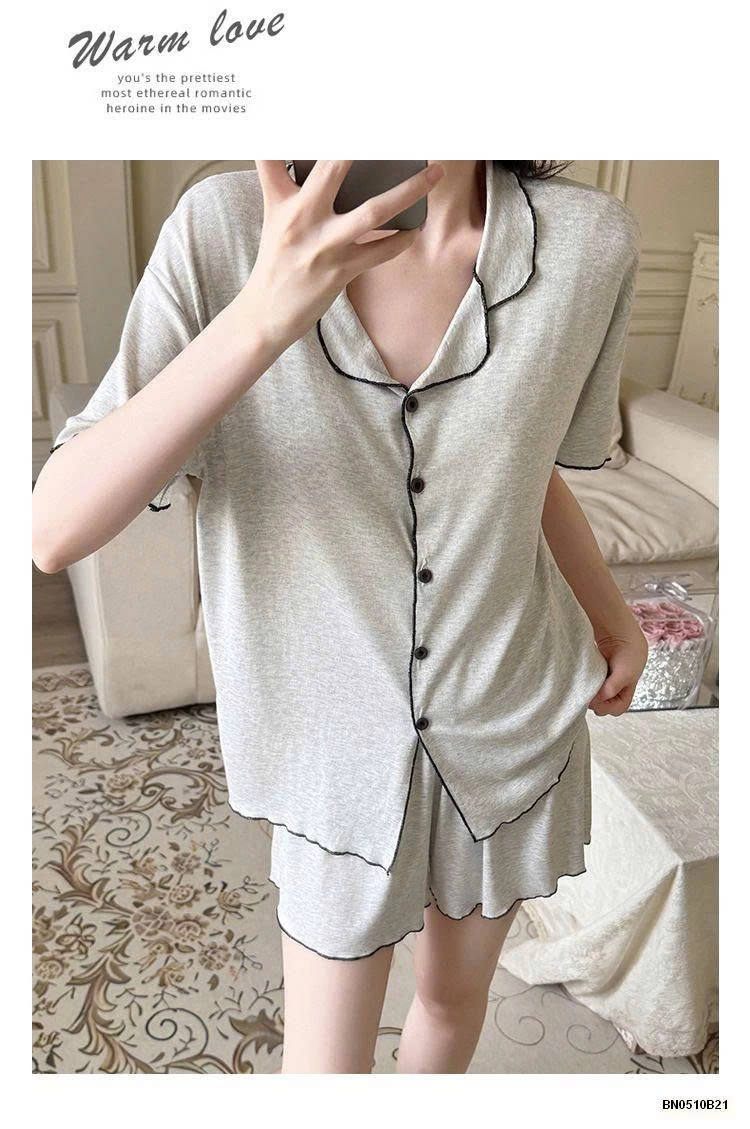 BỘ NGỦ COTTON CỘC TAY