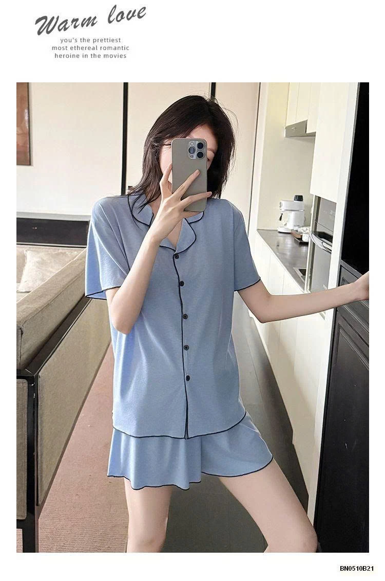 BỘ NGỦ COTTON CỘC TAY