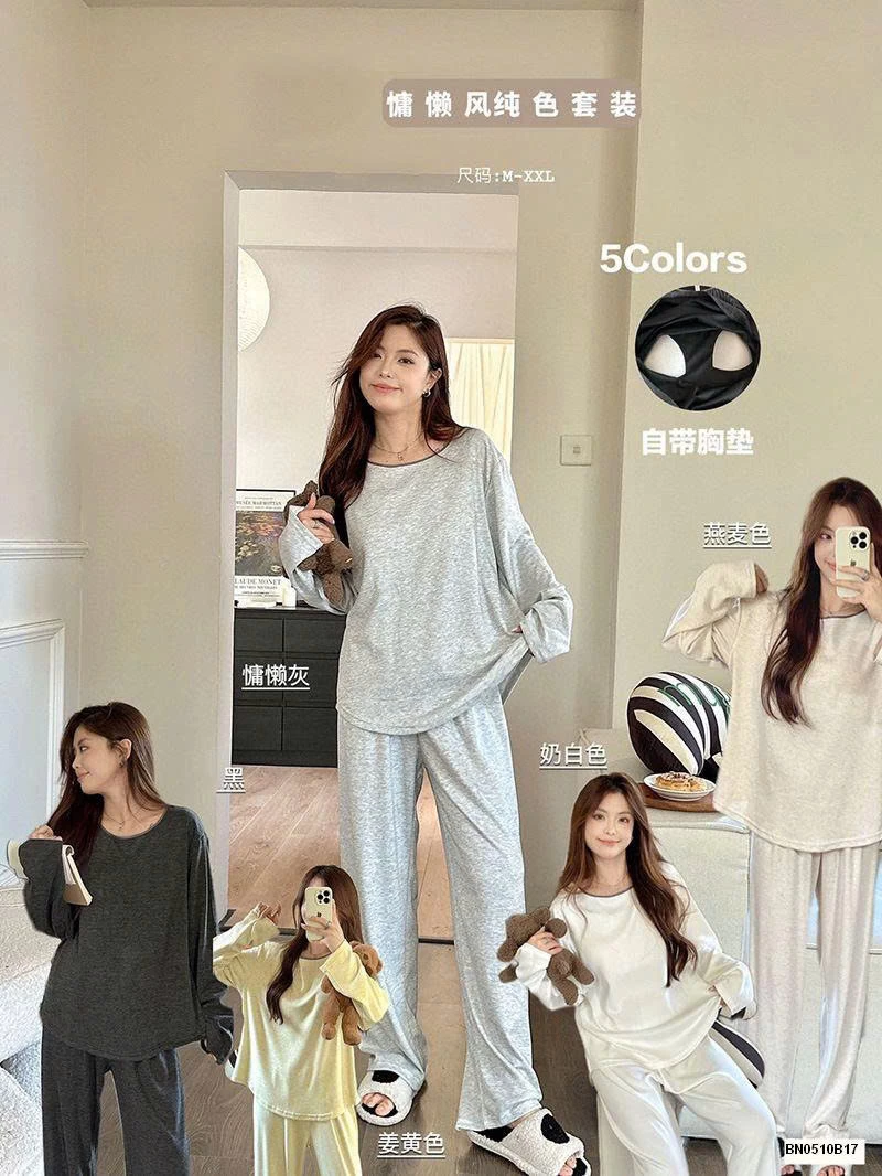 BỘ NGỦ COTON TRƠN MÙA THU