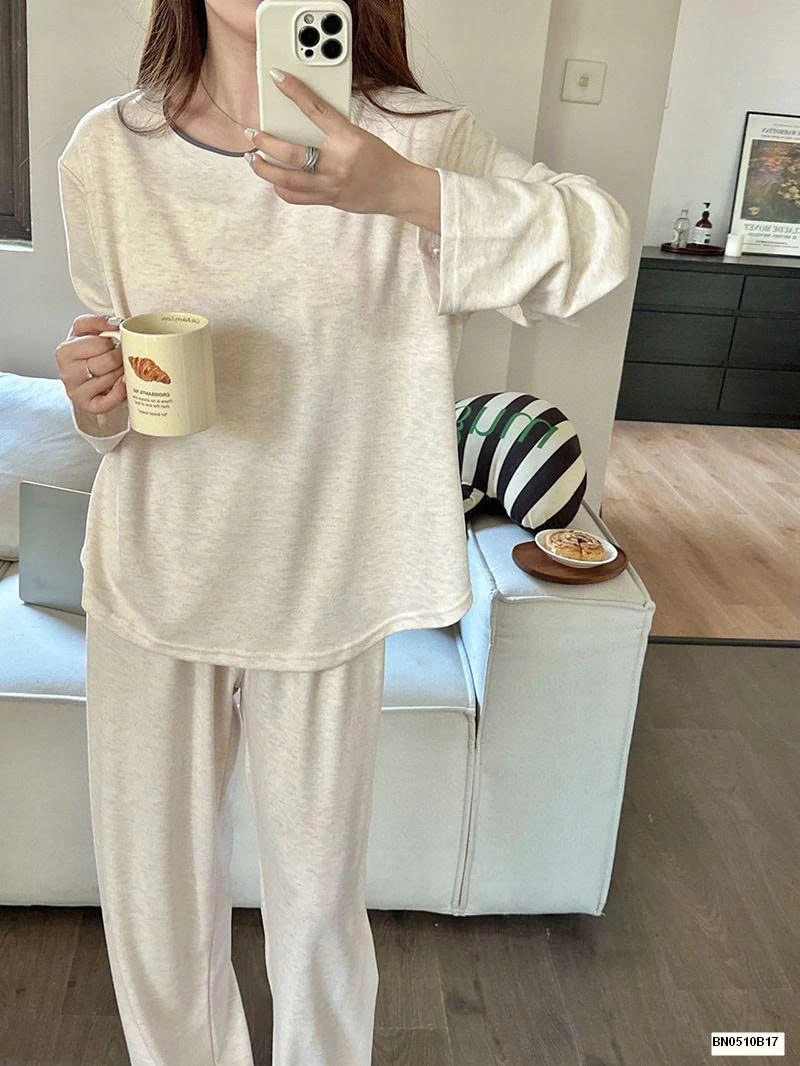 BỘ NGỦ COTON TRƠN MÙA THU