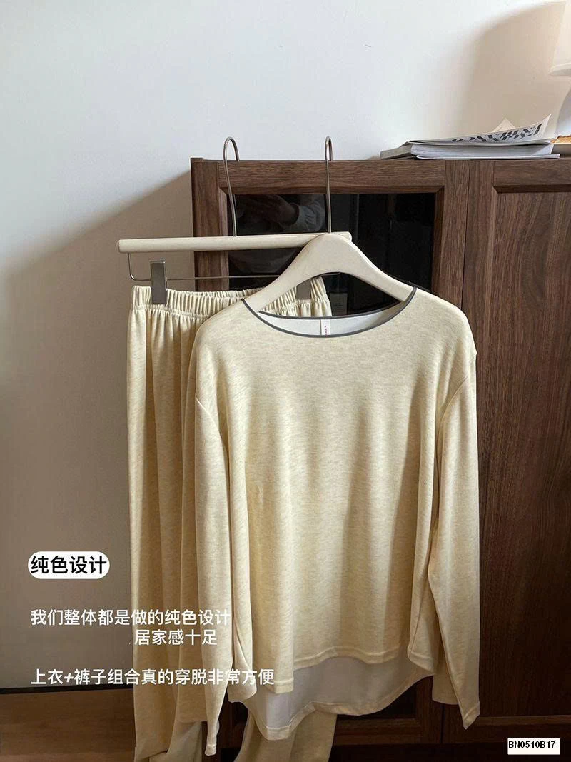 BỘ NGỦ COTON TRƠN MÙA THU