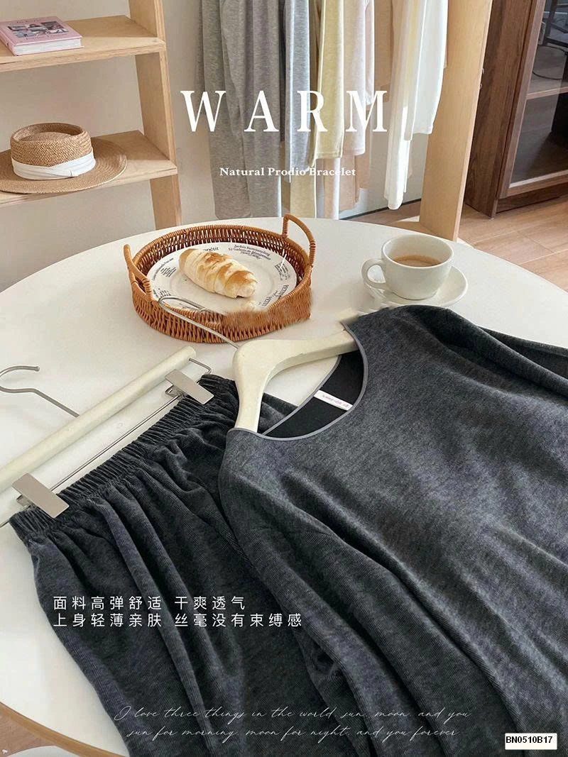 BỘ NGỦ COTON TRƠN MÙA THU