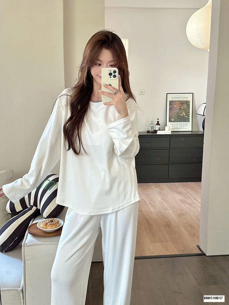 BỘ NGỦ COTON TRƠN MÙA THU