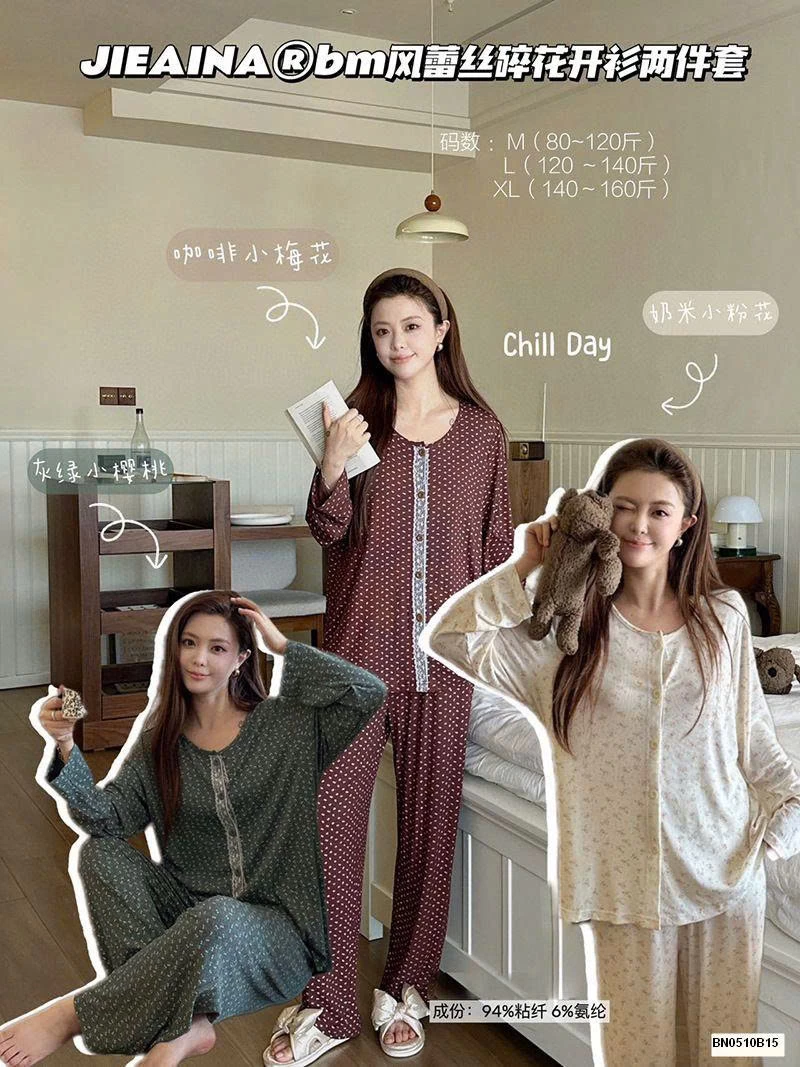 BỘ NGỦ HOA NHÍ CHO NỮ