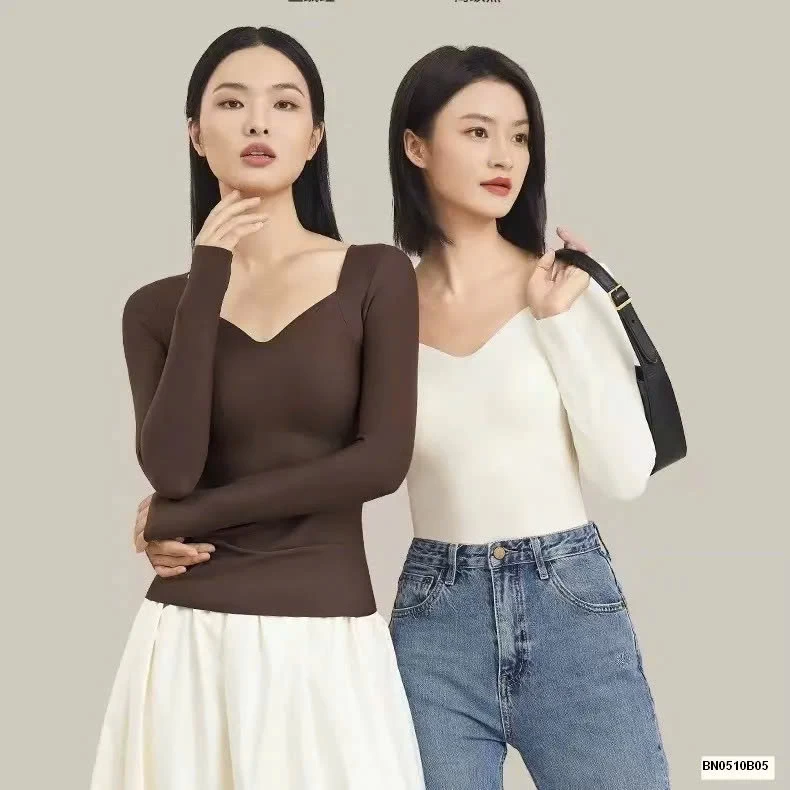 ÁO GIỮ NHIỆT NỮ CỔ CHỮ V