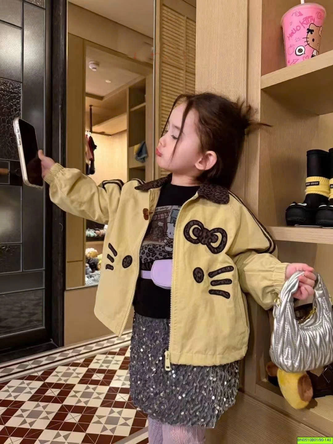 SÉT ÁO KHOÁC KITTY 3 chi tiết