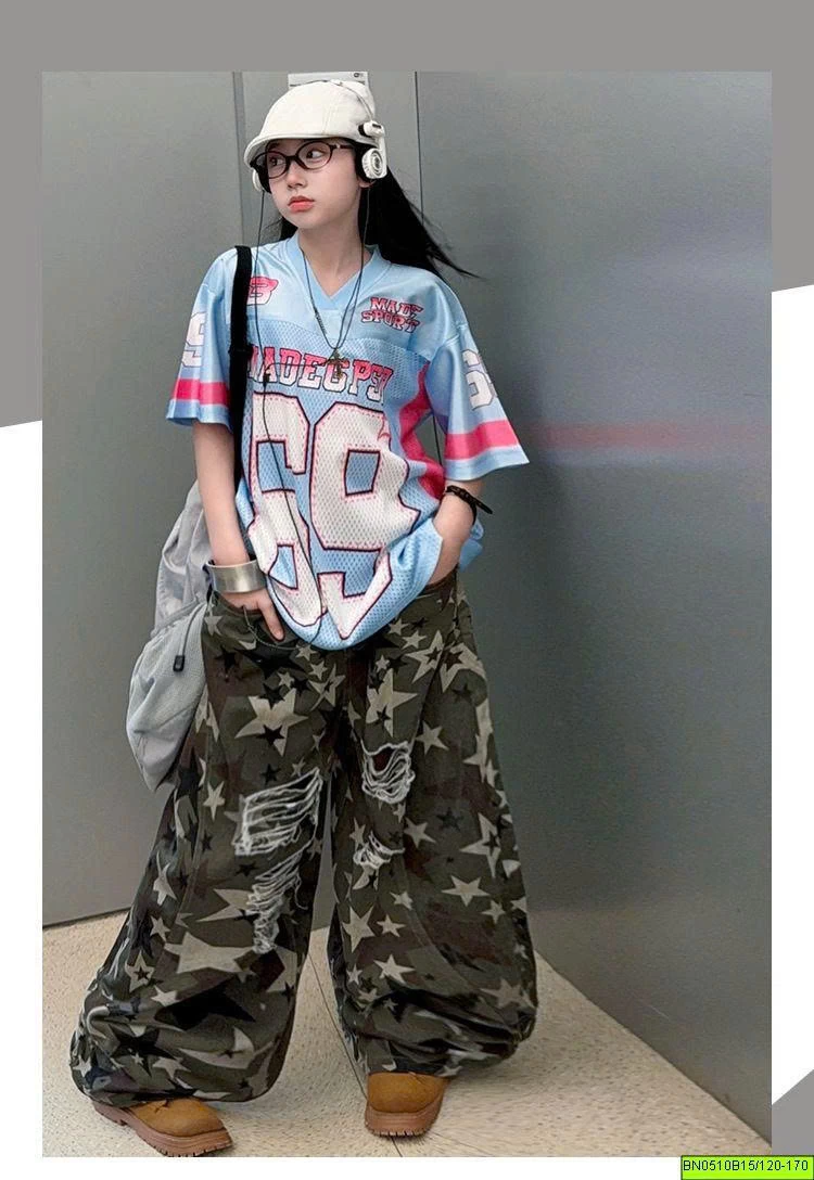 SÉT THỂ THAO AO LƯỚI SỐ 69 MIX QUẦN RẰN RI