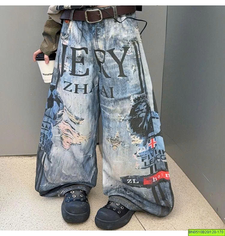 SÉT ÁO THUN DÀI TAY RẰN RI MIX QUẦN IN HÌNH CÁ TÍNH