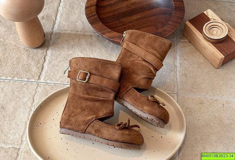 BOOT CỔ CAO NƠ XINH DA LỘN