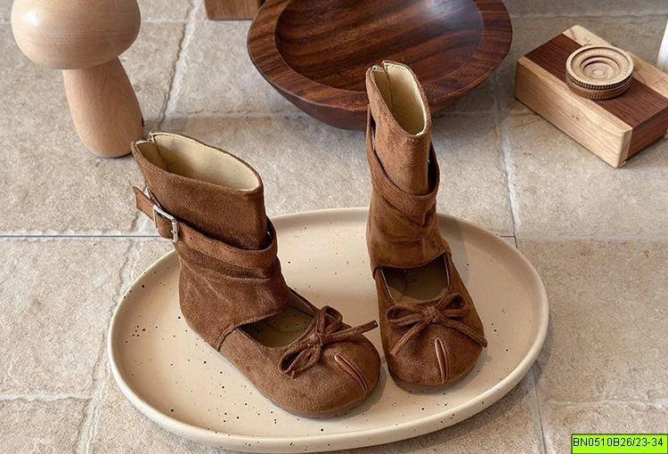 BOOT CỔ CAO NƠ XINH DA LỘN